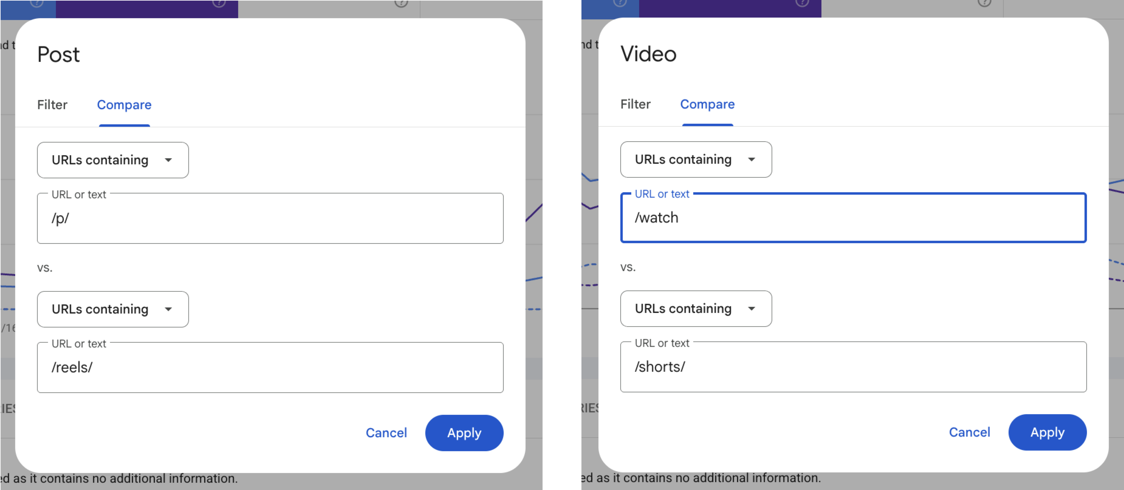 Search Console 中的社交和视频内容效果指南示例