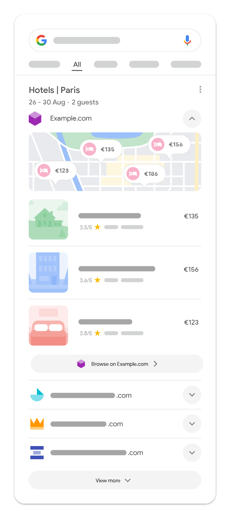Unit agregator di Google Penelusuran