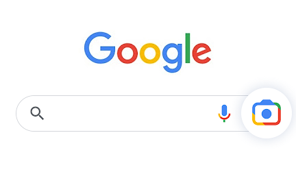 Кнопка Google Объектива в приложении "Google Поиск"