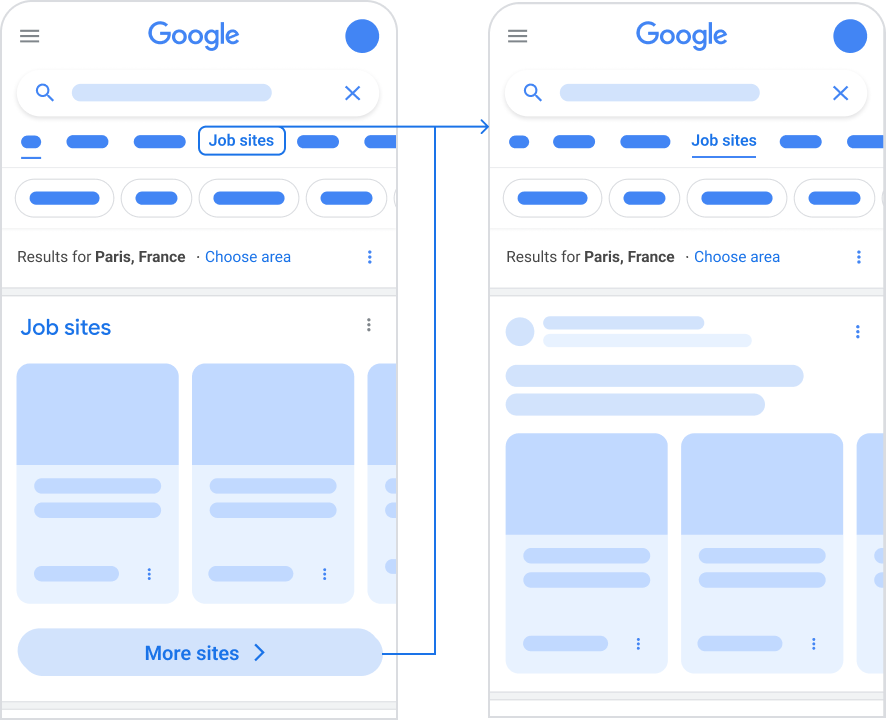 Google 搜索中的招聘网站