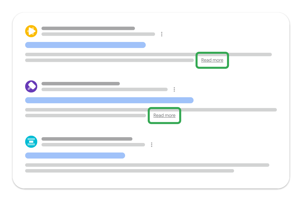 Google 搜索中的“了解详情”深层链接