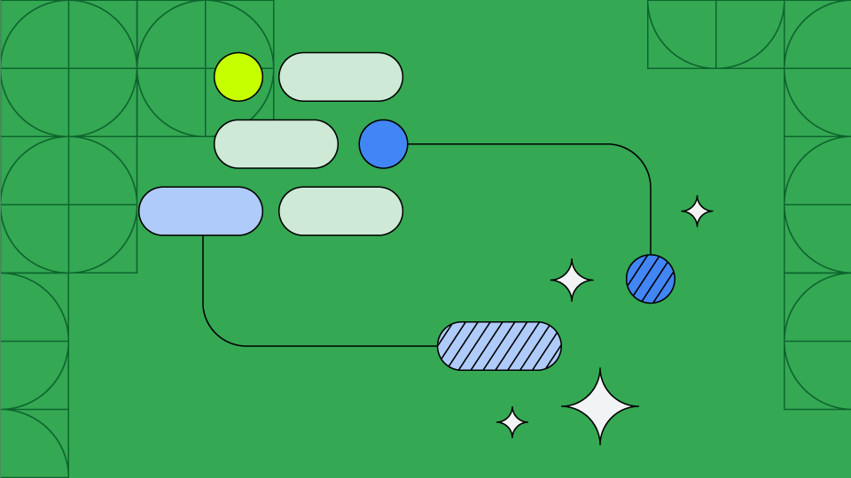 Android renklerinde, yapay zekayı gösteren soyut çizgiler