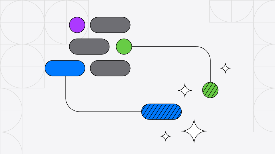 Swift 顏色的抽象線，代表 AI