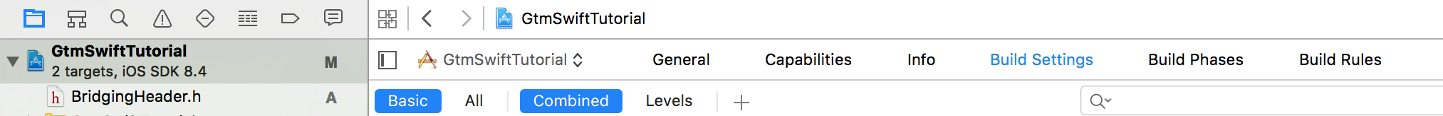 点击“Build Settings”（构建设置）