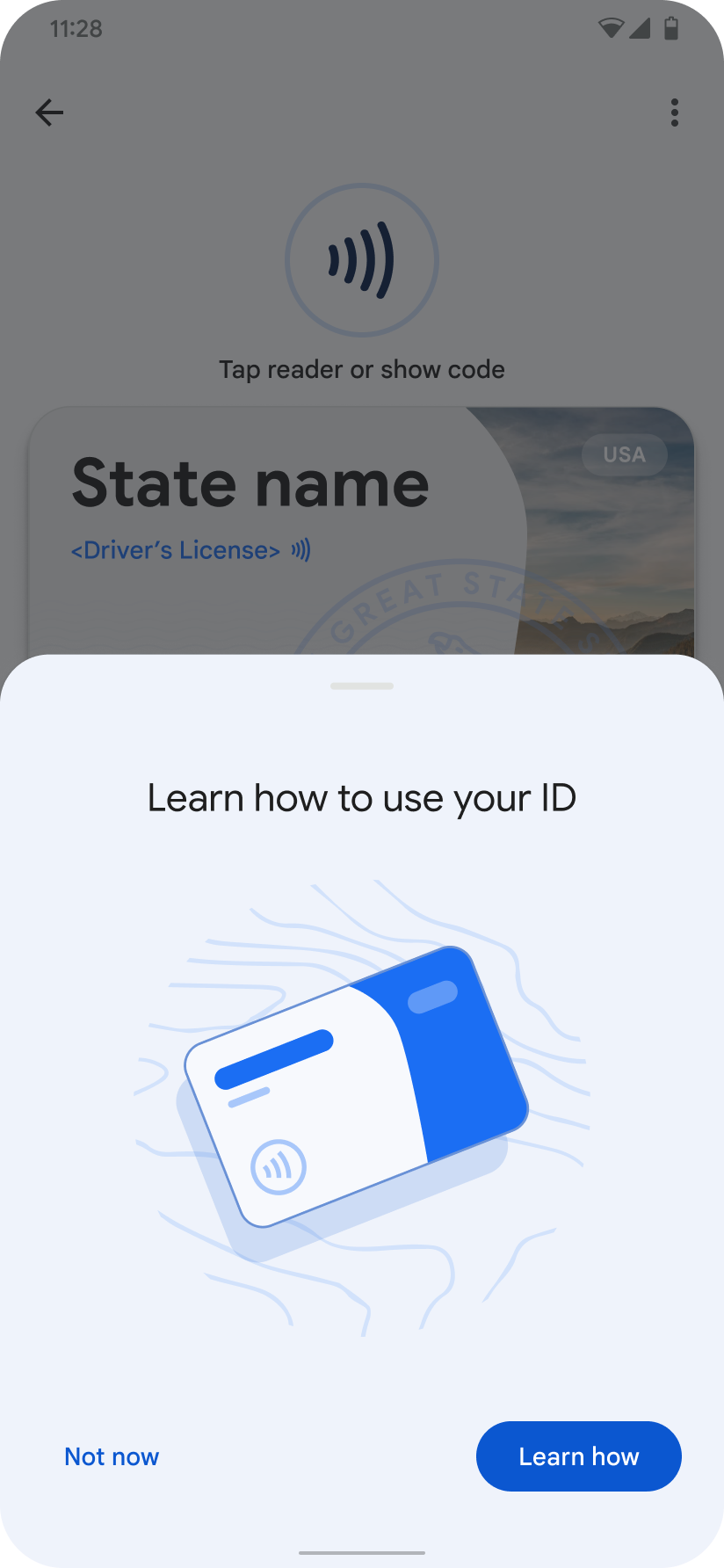 Yeni DC'yi kullanma hakkında daha fazla bilgi edinmenizi isteyen bir istem.