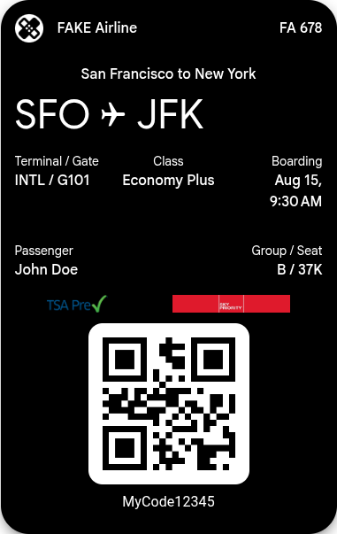 Boarding Pass Gmail
Contoh