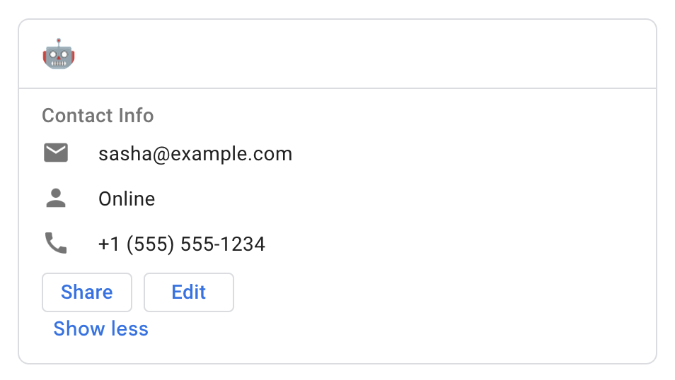 此卡片的标题未显示,因为缺少必需的字段“title”。