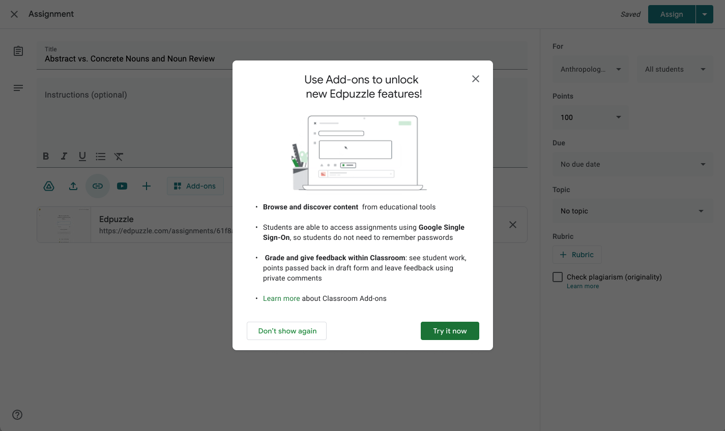 Hộp thoại về khả năng khám phá biểu thức chính quy