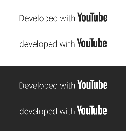 YouTube 로고로 개발됨